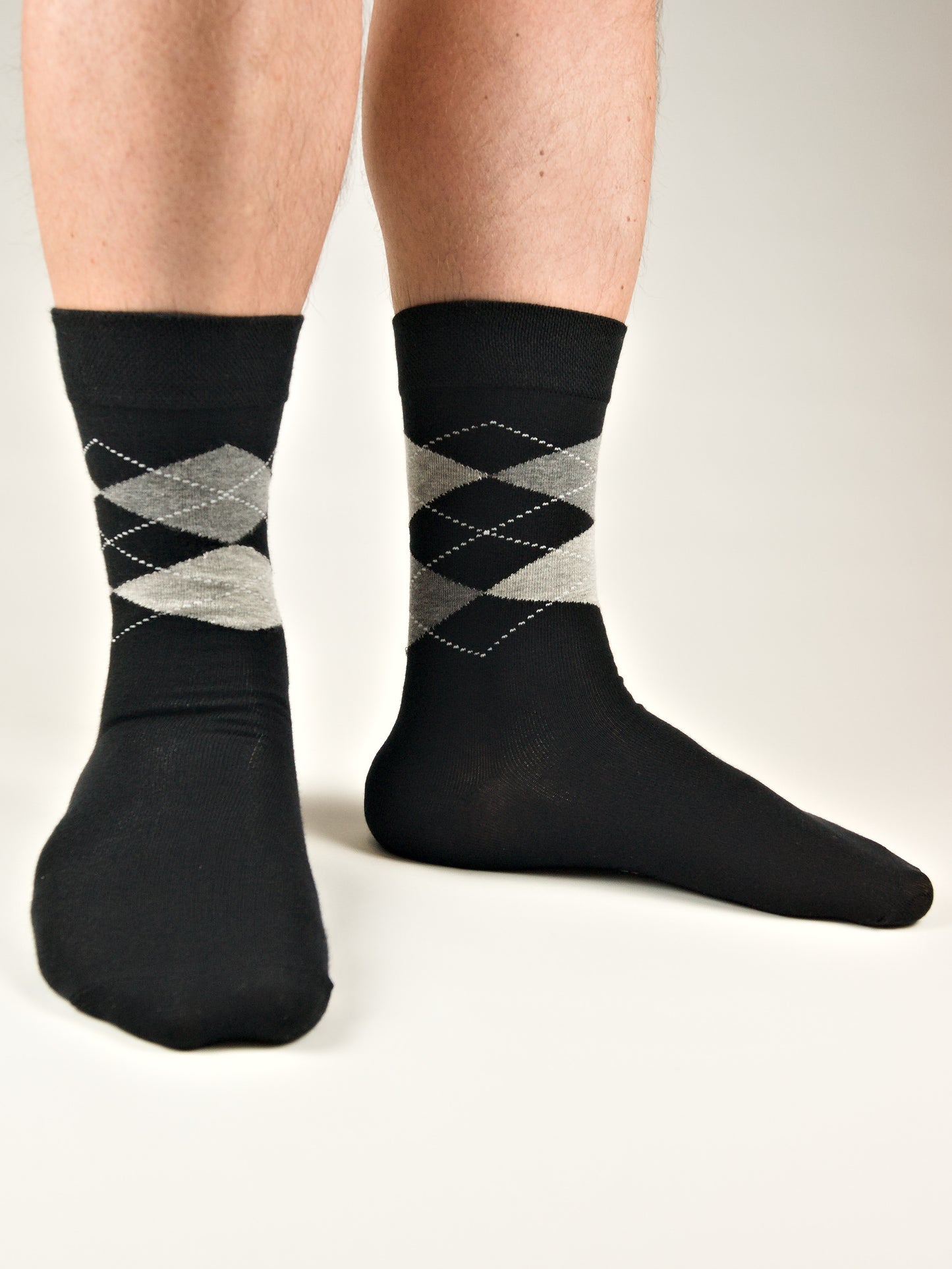 Business Socken Schwarz aus gekämmter Baumwolle im 3er Pack