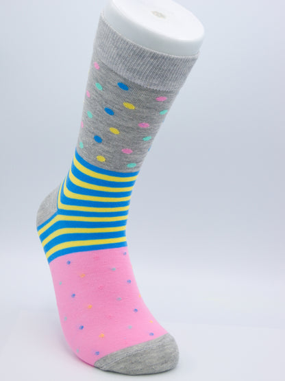 Bunte Socken / Dress Socks / aus gekämmter Baumwolle im 3er Pack