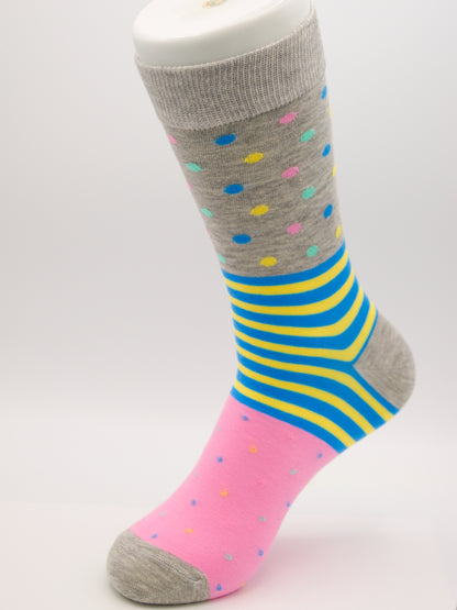 Bunte Socken / Dress Socks / aus gekämmter Baumwolle im 3er Pack